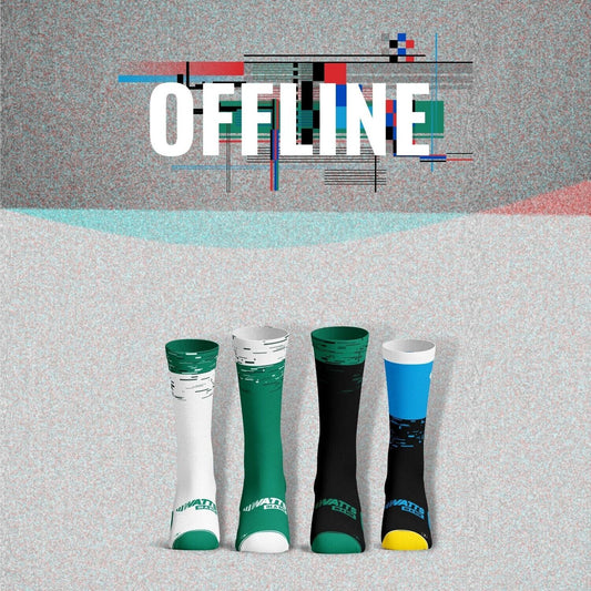 Offline 4-pair cycling socks gift box — premium cycling gift | Watts in a Box