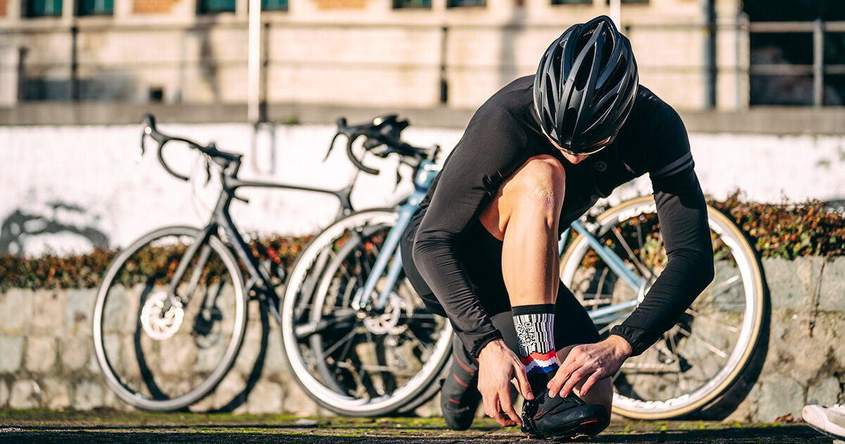 Premium Italian-made cycling socks by Watts in a Box — Belgian cycling brand